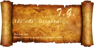 Törő Gizella névjegykártya